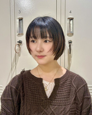 ショート×ボブ×レイヤー×レイヤーカット×前髪×横浜×20代
