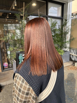 オレンジブラウン/ブリーチなし