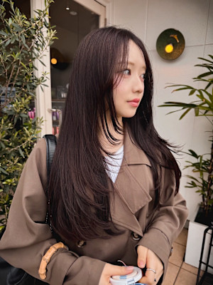 【るん】20代30代抜け感ダークブラウンカラー