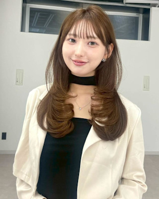 ハッシュカット　レイヤー　韓国ヘア　20代　30代