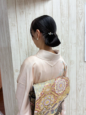 和装アレンジ　カチモリヘア