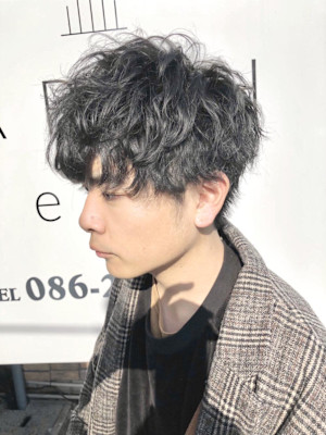 マッシュ　スパイラルパーマ　シャドウパーマ