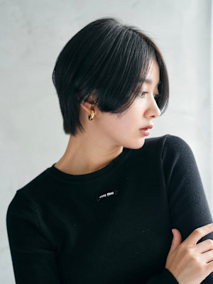 髪質改善ワンレンショートボブ美髪*Zina