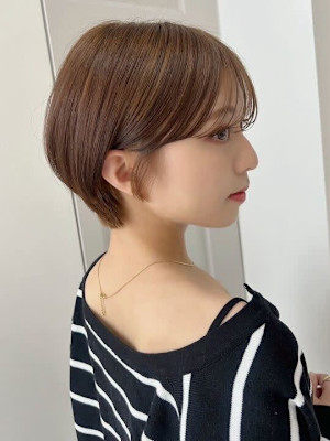 髪質改善イメチェン丸みショート美髪*Zina