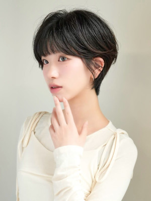 前下がりショート・ボブ/絶壁解消/前髪あり/40代/30代