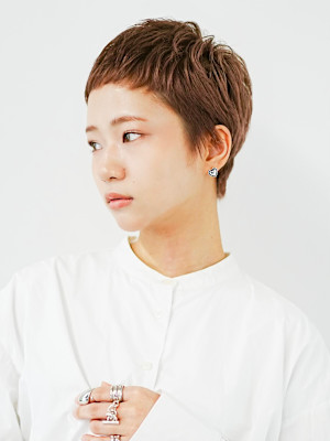 前下がりショート・ボブ/絶壁解消/前髪あり/40代/30代/