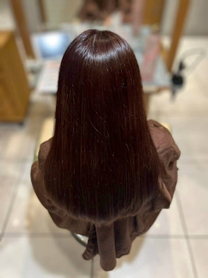 ダークブラウン×髪質改善カラー