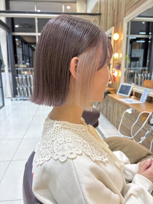 【黒田】ボブ/インナーカラー