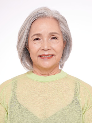 60代・70代のグレイヘアの方に◎ヘアセット簡単 ひし形ボブ