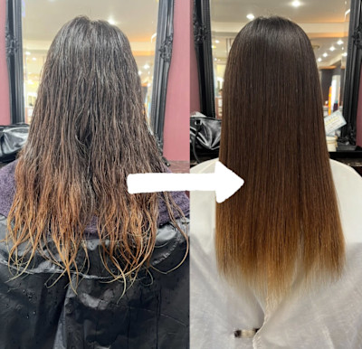 髪質改善ストレート
