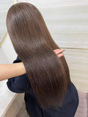 《鈴木茉奈》マロンベージュ/ブリーチなし/艶髪