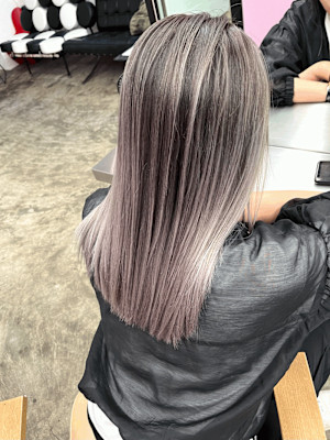 バレイヤージュカラー/白髪ぼかし/髪質改善/ケアブリーチ