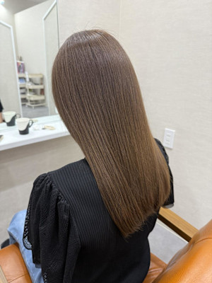 ベージュ/サラつやロング/美髪/カラカワユイト