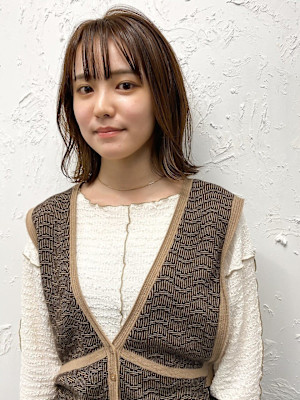 【kiji】どなたにでもフィットする切りっぱなしミディアム