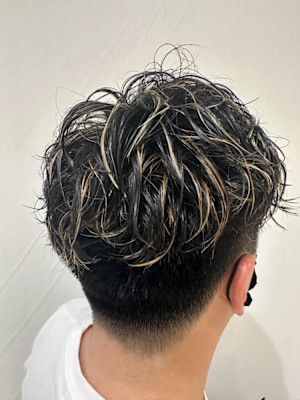 メンズパーマハイライト