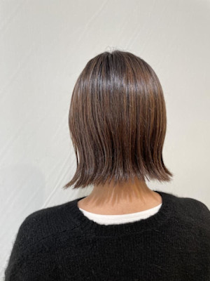 【ボブ】じっくり育てた白髪染め✨