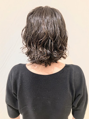 スタイリングが楽なパーマ