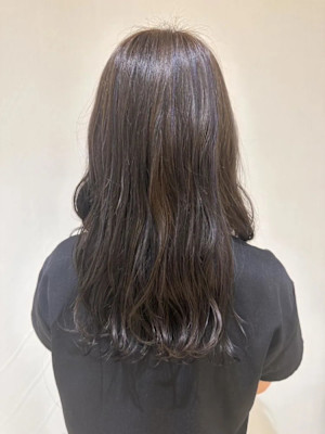 ローライト＆ブルーのハイライトMIX