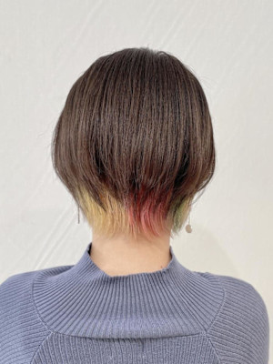 カラフルインナーカラー⭐︎ショートスタイル