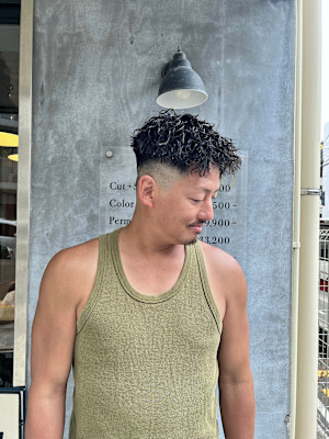 スパイラルパーマ×ハイフェード