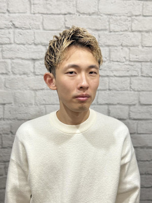 メッシュツーブロックショート