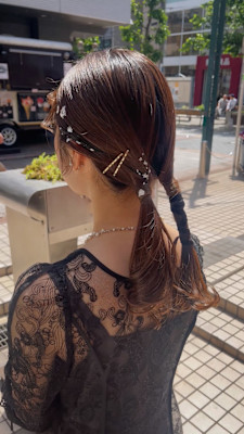 ヘアセット/お呼ばれヘア/タイトヘア/結婚式参列ヘア