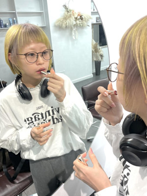 前髪カット/ボブ/顔周りレイヤー/デザインカラー