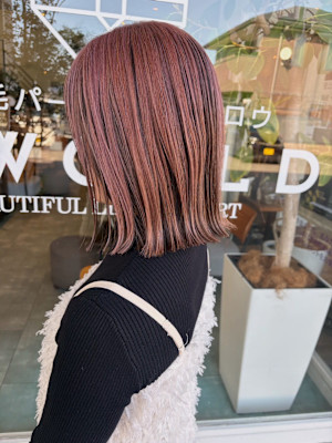 【ももか】ピンクベージュ/ショコラカラー/アンブレラカラー