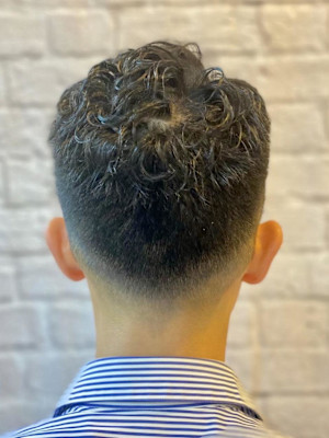 メンズショート×パーマ