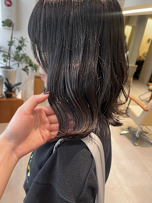 透明感ラベンダーグレージュ