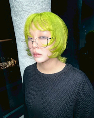 ライムカラー　ケアブリーチ　ブリーチカラー　原宿/表参道