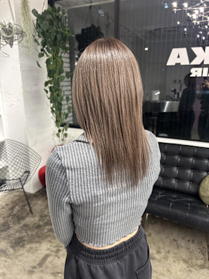 モカベージュ/グレージュ/艶髪/美髪/ブラウン