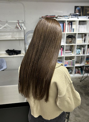 オリーブベージュ/オリーブブラウン/ロング/艶髪/美髪