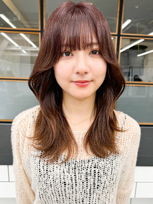 【透明感♪韓国風エギョモリ】シースルーバング大人可愛い小顔