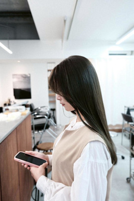 髪質改善/オリーブグレージュ