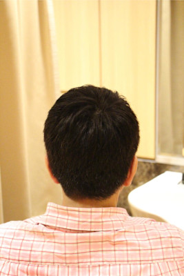 ビジネスショート×白髪染め