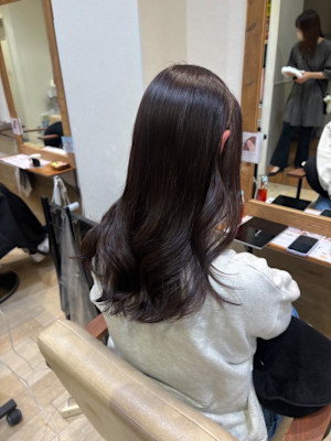 韓国風レイヤーカット・リッチグロッシーブラウン