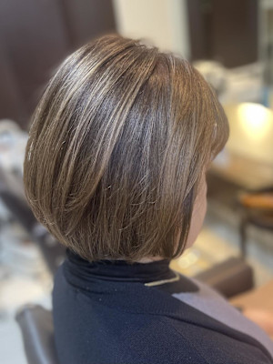 イルミナカラーで白髪ぼかしカラー