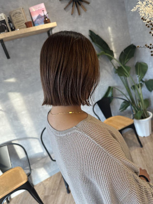 切りっぱなしボブ
