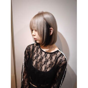 インナーブラック×ハイトーンボブ