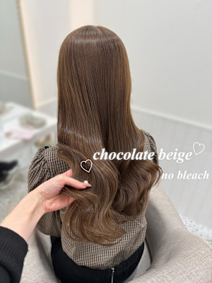 ＊ブリーチなしチョコレートベージュ＊rina