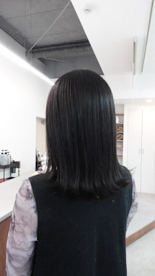 髪質改善カラー/ナチュラルブラック