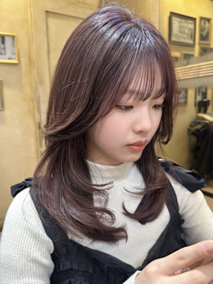 モーブブラウン/ヘーゼルブラウン/ネイビー