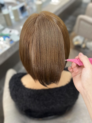 小顔へア/髪質改善/ブリーチなしカラー／ヘアアレンジ