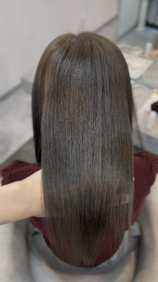 小顔ヘア/髪質改善/ブリーチなしカラー/ヘアアレンジ