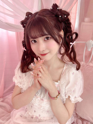 小鳥遊るいちゃん立体リボンハートハーフツイン＊まゆ