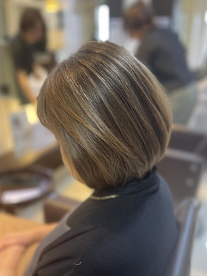 イルミナカラーで白髪ぼかしカラー