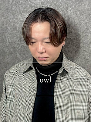 センターパート×バレイヤージュ×ニュアンスパーマ×men's