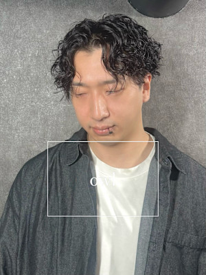 波巻きパーマ×ツイストスパイラルパーマ×men's