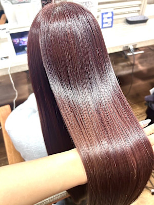 【酸性ストレート】チェリーレッドカラー